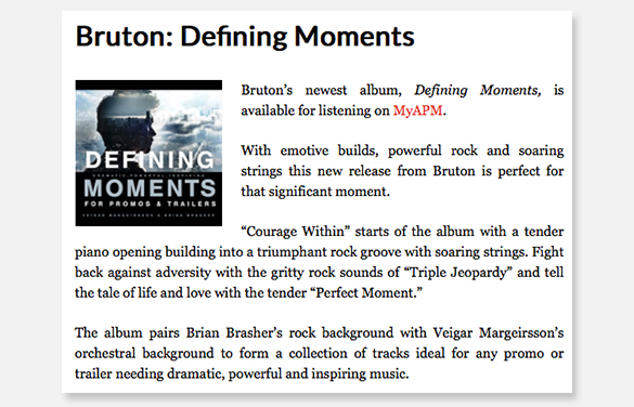 Trailer Music News Reviews Defining Moments